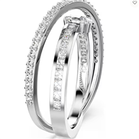 Anello Swarovski Donna Hyperbola in Lega metallica Cristallo 5691229 - 5691229